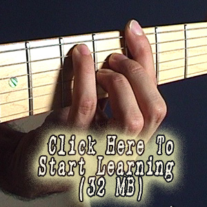 Beginners barre chord video lesson