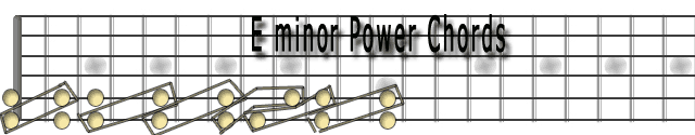 E minor power chords