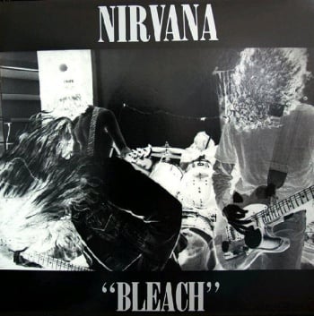 Cover of the album Bleach that Kurt designed himself