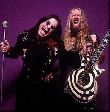 Ozzy Osbourne(left) Zakk Wylde(right)