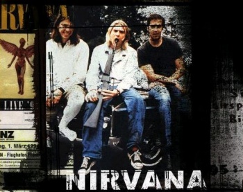 Nirvana on a poster that promotes a gig in germany