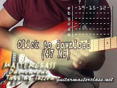 Tapping One-o-One Eddie Van Halen style
