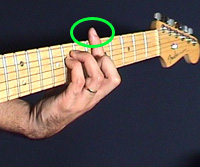 Right barre fretting