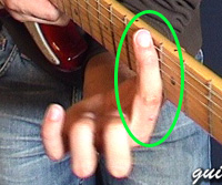 Correct barre chord technique