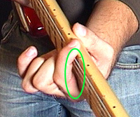 Bad barre chord technique