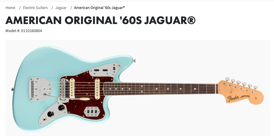 Fender jaguar 60s clearance