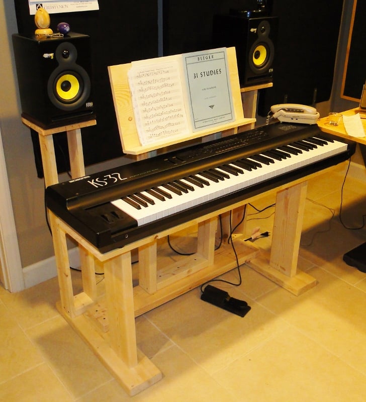 Recording Studio Stuff Diy Keyboard Desk Stand