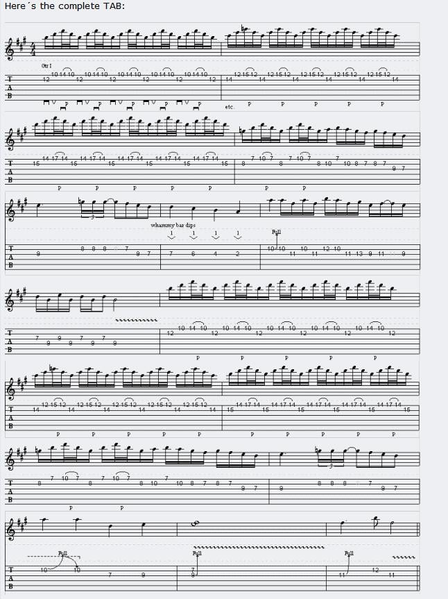 The Final Countdown Solo Guitarra Final Countdown Solo
