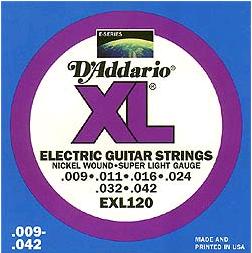 the probably most popular D'Addario product 009-042