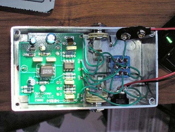 Here is a picture of the finished board and wiring.