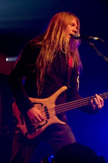 Marco Hietala and his bass