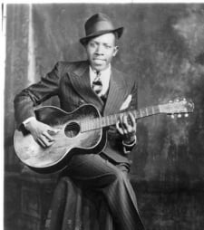 One of the few photos of Robert Johnson