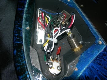 The wiring, done by Ibanez